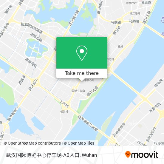 武汉国际博览中心停车场-A0入口 map