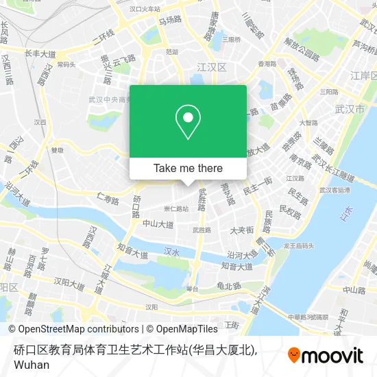 硚口区教育局体育卫生艺术工作站(华昌大厦北) map