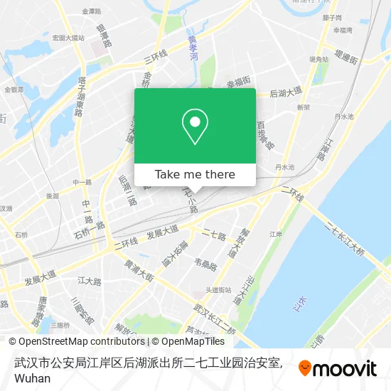 武汉市公安局江岸区后湖派出所二七工业园治安室 map