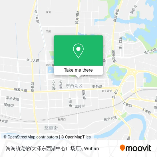 淘淘萌宠馆(大泽东西湖中心广场店) map