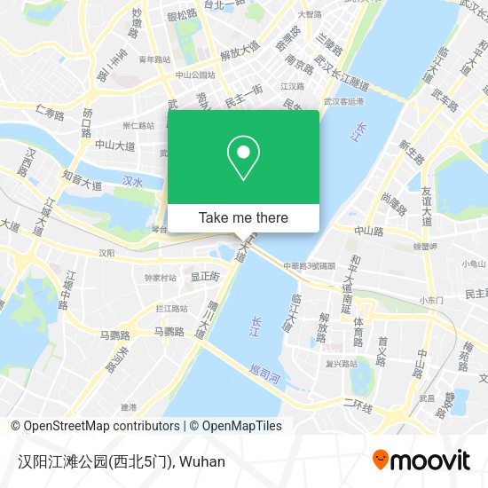 汉阳江滩公园(西北5门) map