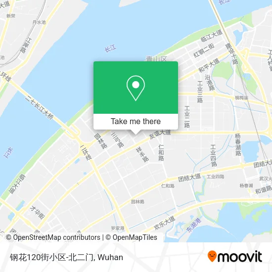 钢花120街小区-北二门 map