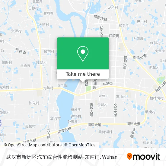 武汉市新洲区汽车综合性能检测站-东南门 map