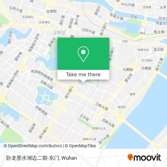 卧龙墨水湖边二期-东门 map