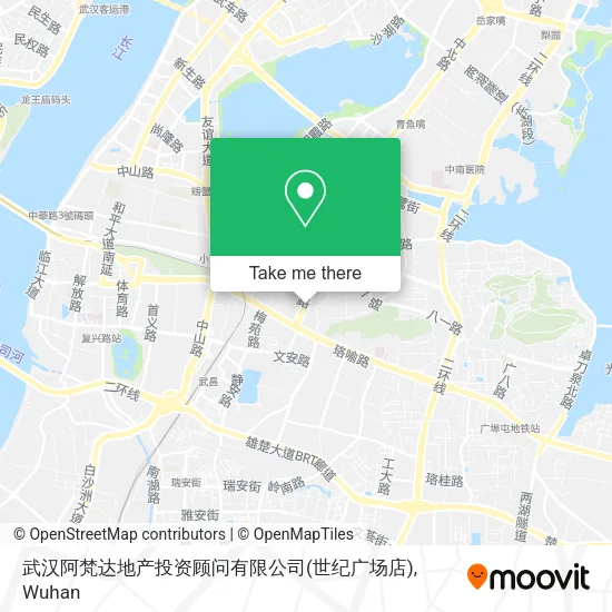 武汉阿梵达地产投资顾问有限公司(世纪广场店) map