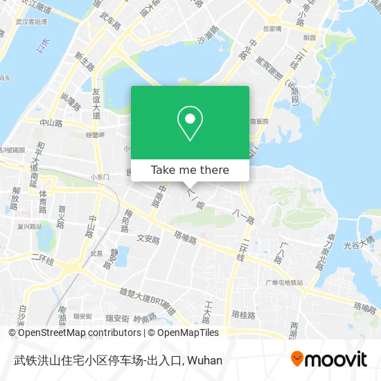 武铁洪山住宅小区停车场-出入口 map