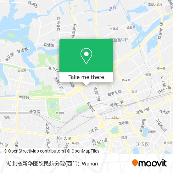 湖北省新华医院民航分院(西门) map