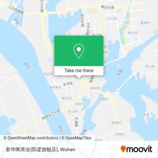 新华阁茶业(阳逻旗舰店) map