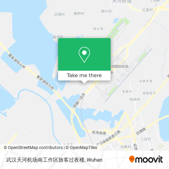 武汉天河机场南工作区旅客过夜楼 map