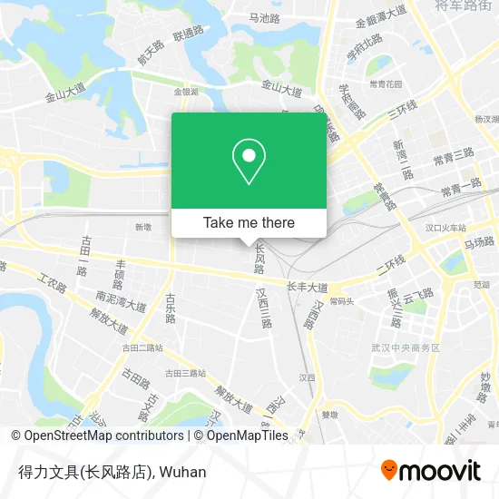 得力文具(长风路店) map