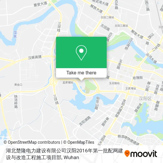湖北楚隆电力建设有限公司汉阳2016年第一批配网建设与改造工程施工项目部 map