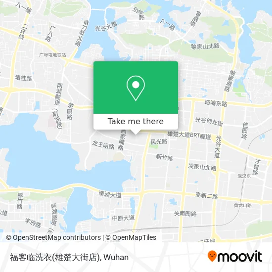 福客临洗衣(雄楚大街店) map