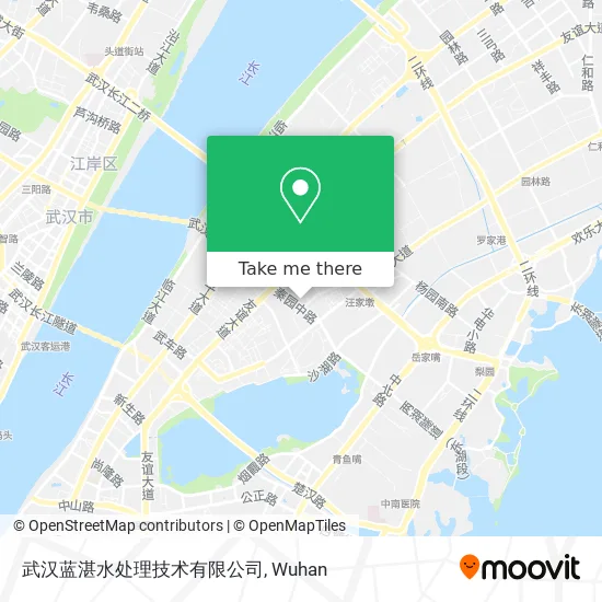 武汉蓝湛水处理技术有限公司 map
