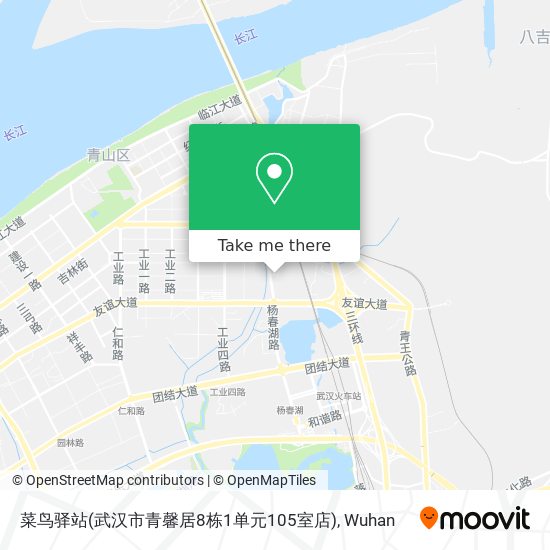 菜鸟驿站(武汉市青馨居8栋1单元105室店) map