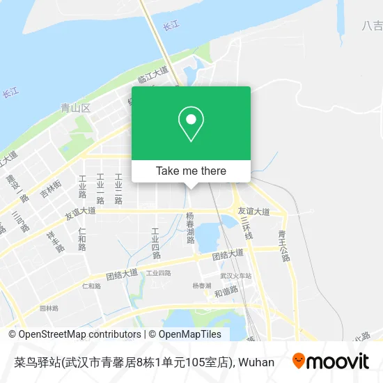菜鸟驿站(武汉市青馨居8栋1单元105室店) map