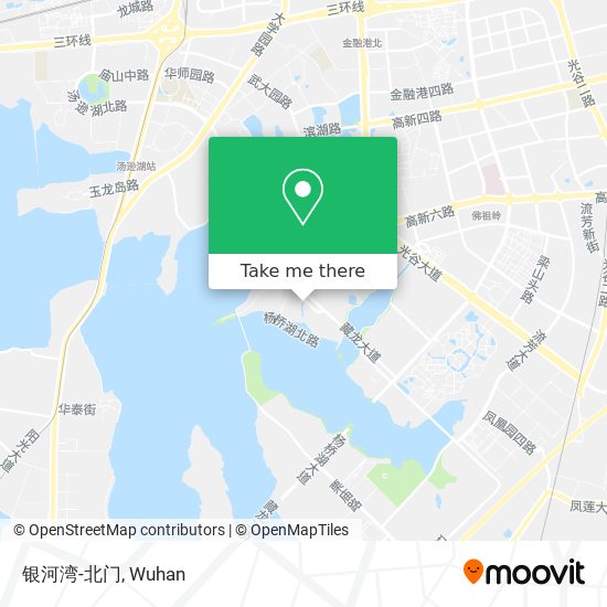银河湾-北门 map