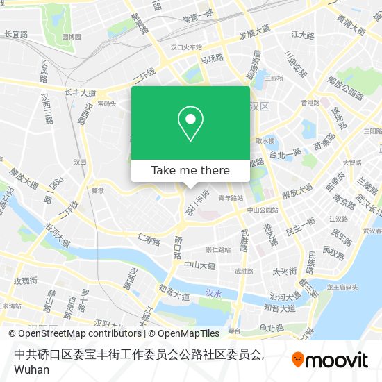 中共硚口区委宝丰街工作委员会公路社区委员会 map