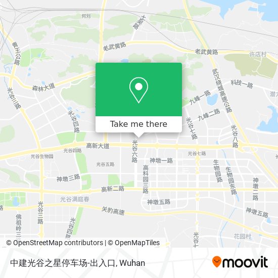 中建光谷之星停车场-出入口 map