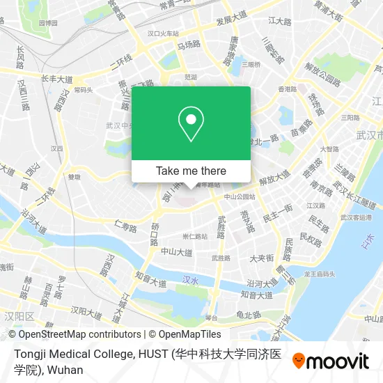 Tongji Medical College, HUST (华中科技大学同济医学院) map