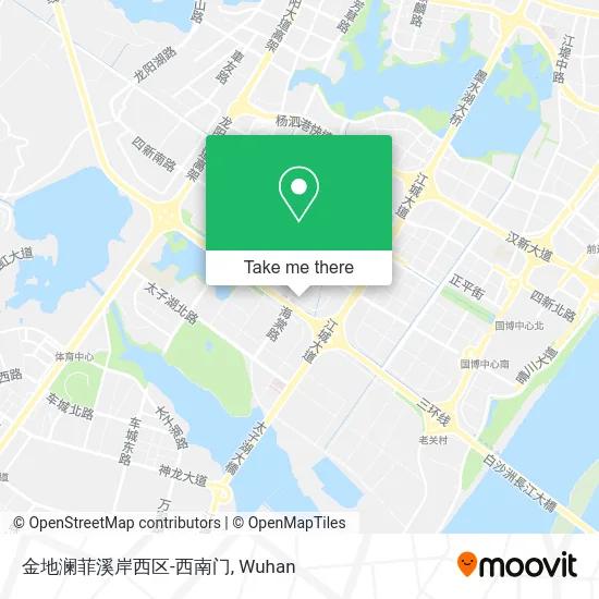 金地澜菲溪岸西区-西南门 map