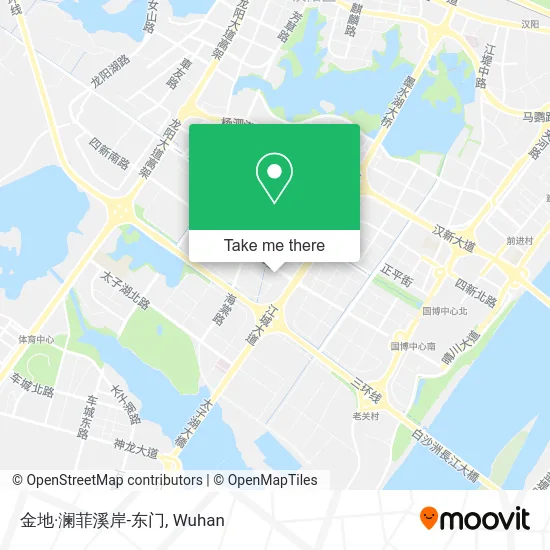 金地·澜菲溪岸-东门 map