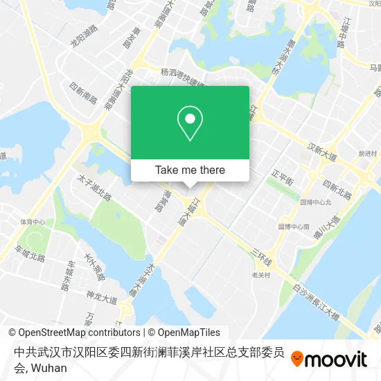 中共武汉市汉阳区委四新街澜菲溪岸社区总支部委员会 map