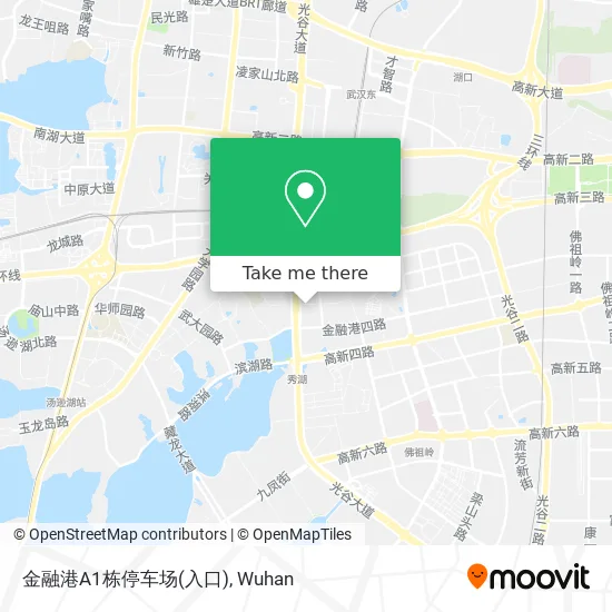 金融港A1栋停车场(入口) map
