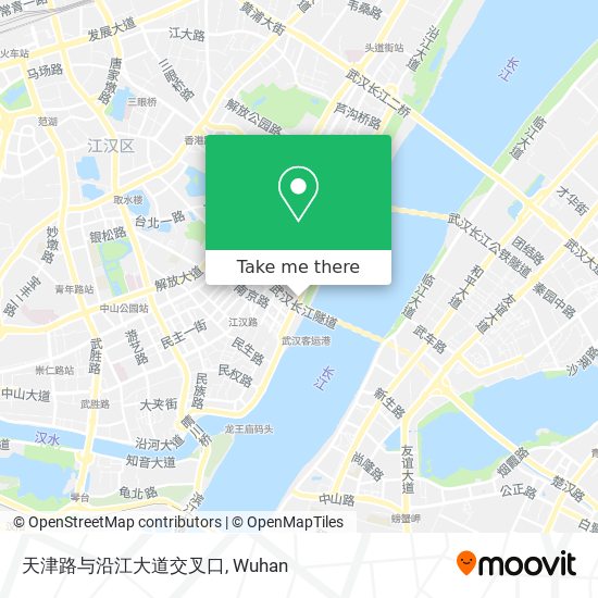 天津路与沿江大道交叉口 map