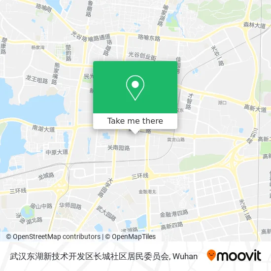 武汉东湖新技术开发区长城社区居民委员会 map