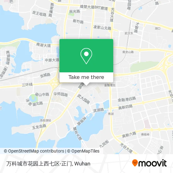 万科城市花园上西七区-正门 map