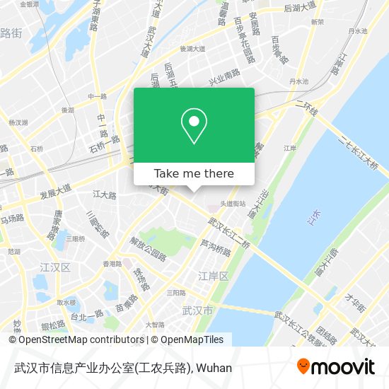武汉市信息产业办公室(工农兵路) map