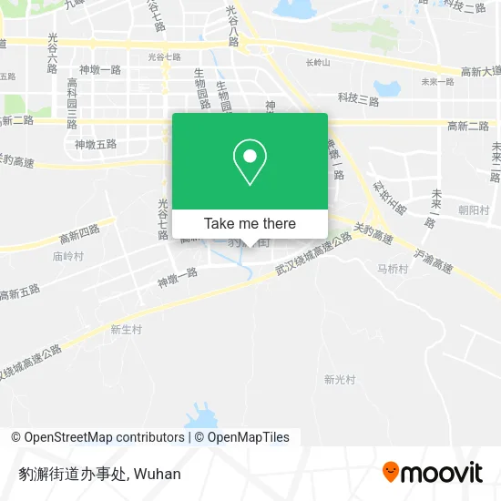 豹澥街道办事处 map