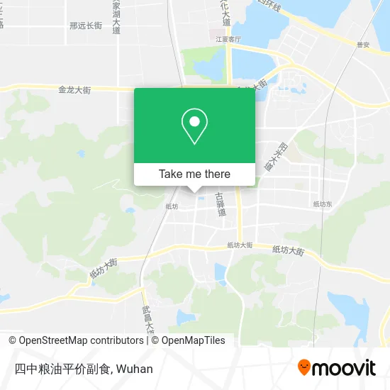 四中粮油平价副食 map