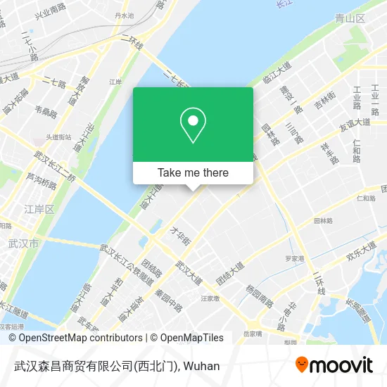 武汉森昌商贸有限公司(西北门) map