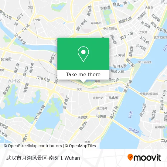 武汉市月湖风景区-南5门 map