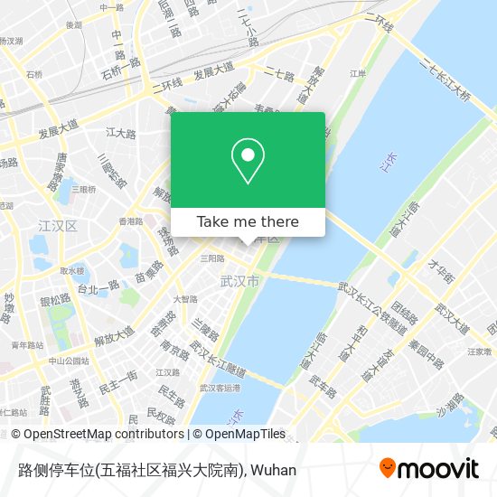 路侧停车位(五福社区福兴大院南) map