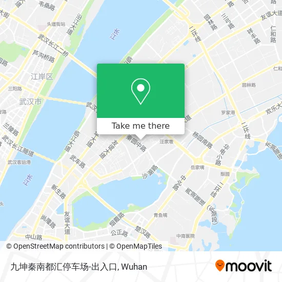 九坤秦南都汇停车场-出入口 map