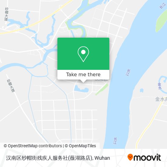 汉南区纱帽街残疾人服务社(薇湖路店) map