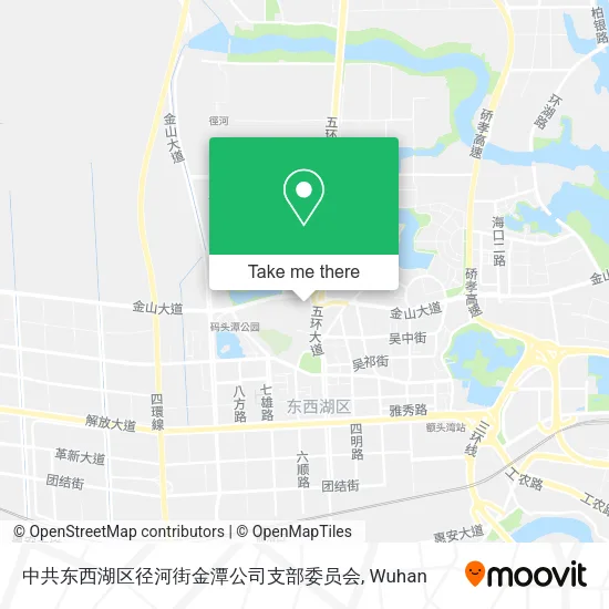 中共东西湖区径河街金潭公司支部委员会 map