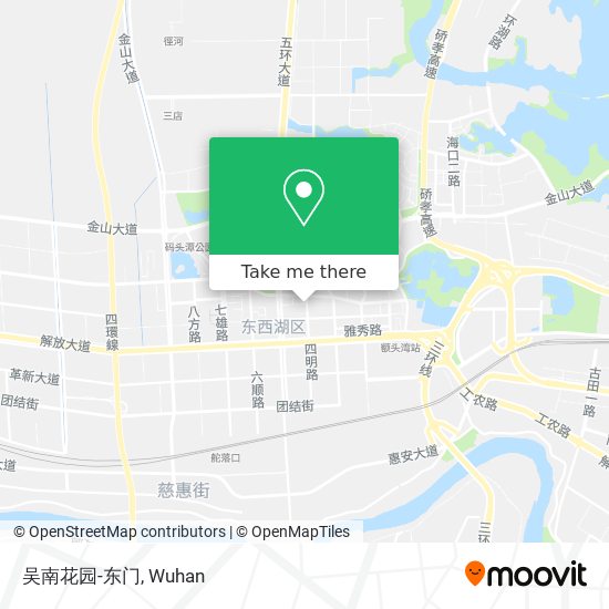 吴南花园-东门 map