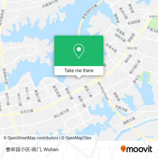 叠翠园小区-南门 map