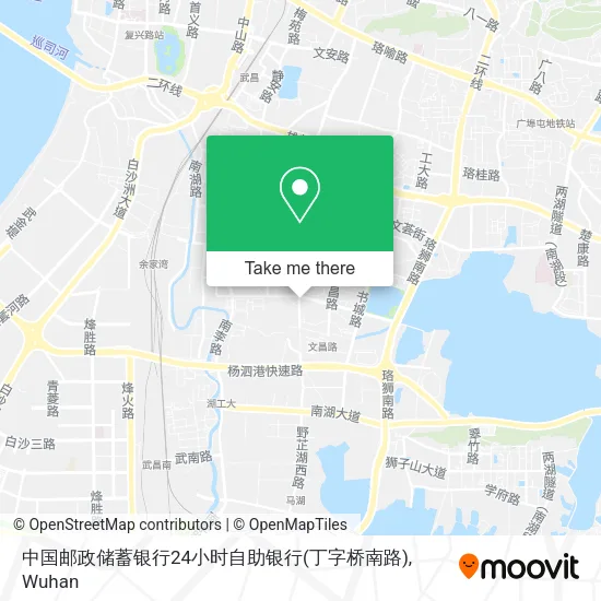中国邮政储蓄银行24小时自助银行(丁字桥南路) map