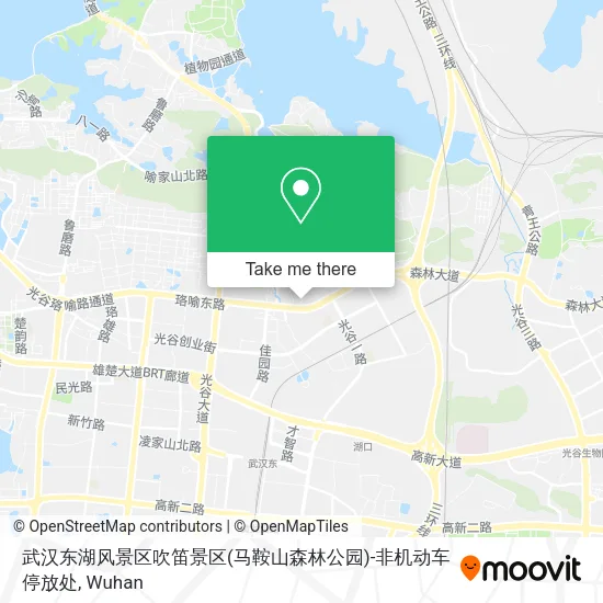 武汉东湖风景区吹笛景区(马鞍山森林公园)-非机动车停放处 map