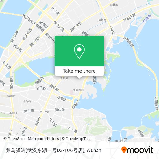 菜鸟驿站(武汉东湖一号D3-106号店) map