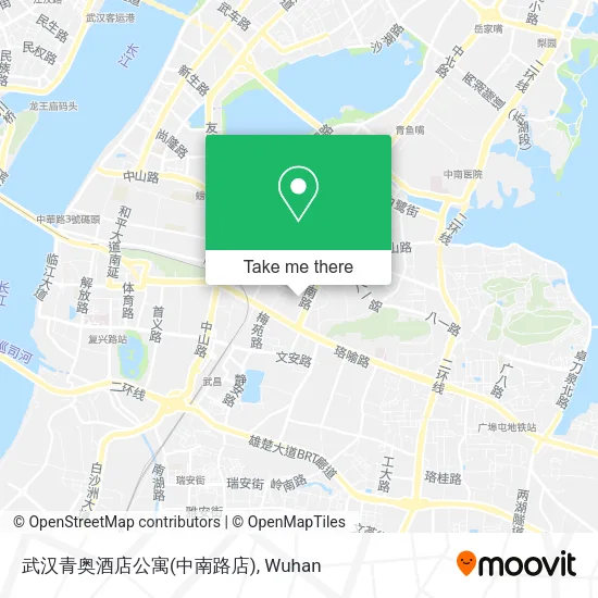 武汉青奥酒店公寓(中南路店) map