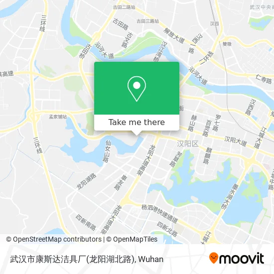 武汉市康斯达洁具厂(龙阳湖北路) map