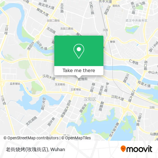 老街烧烤(玫瑰街店) map