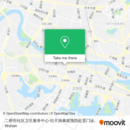 二桥街社区卫生服务中心-狂犬病暴露预防处置门诊 map