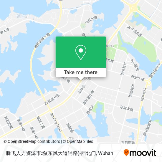 腾飞人力资源市场(东风大道辅路)-西北门 map