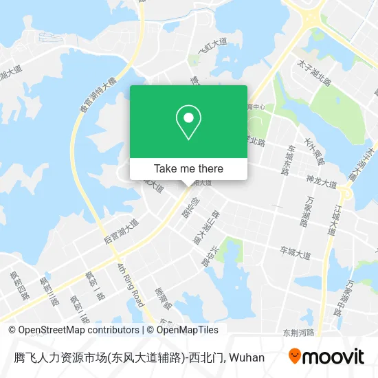 腾飞人力资源市场(东风大道辅路)-西北门 map